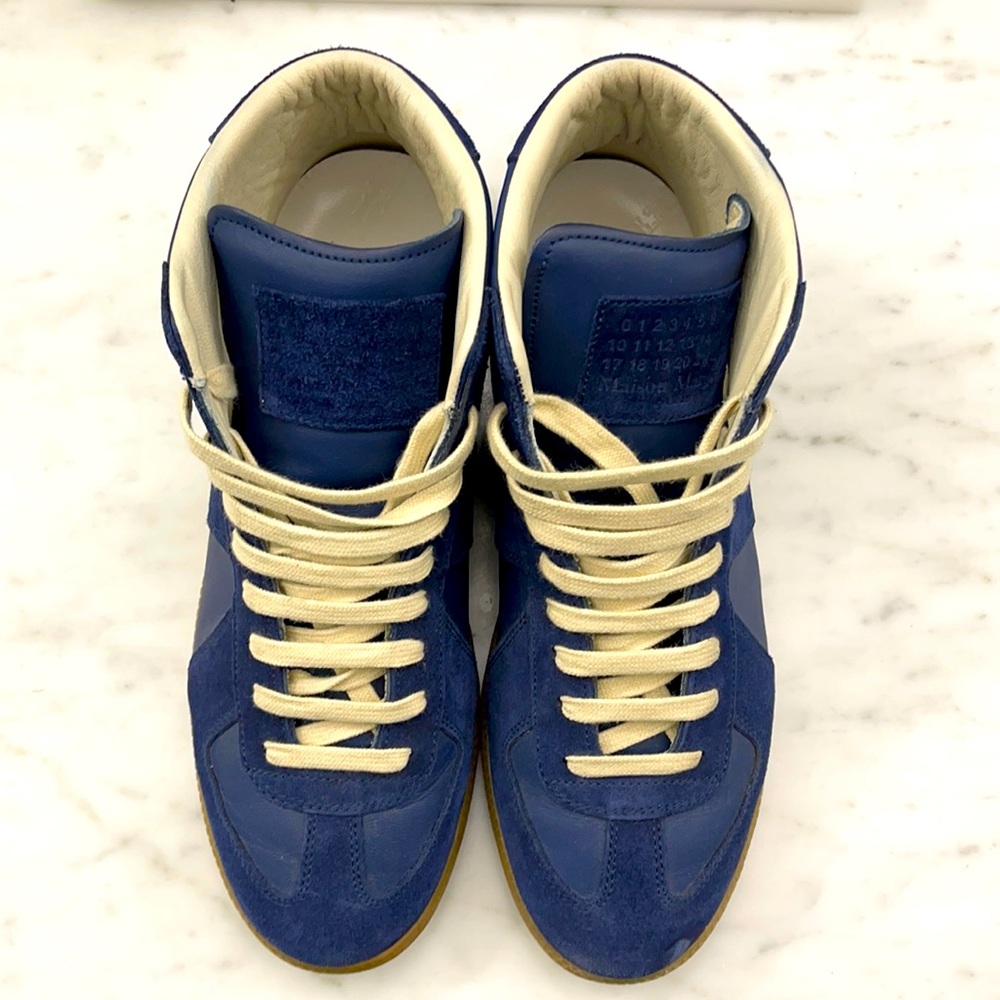 Maison Margiela Men’s Navy Sneakers Size 41